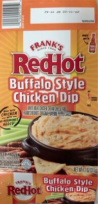 Buffalo Style Chicken Dip White Meat Chicken, Cream Cheese, And Frank's Redhot Original Cayenne Pepper Sauce, Buffalo Style Chicken