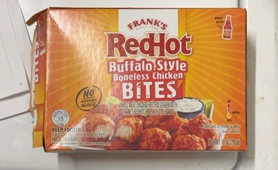 Buffalo Boneless Chicken White Meat Chicken Fritters Glazed With Franks Redhot Buffalo Sauce Bites, Buffalo Boneless Chicken
