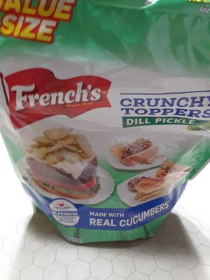 Dill Pickle Flavored Fried Cucumbers Crunchy Toppers, Dill Pickle