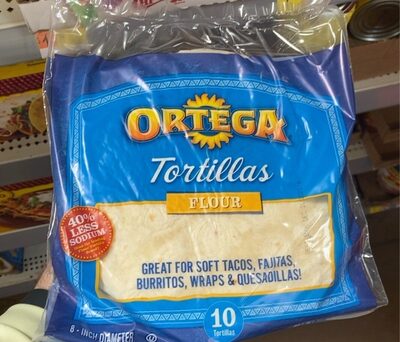 8 Inch Diameter Flour Tortillas