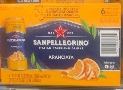 Aranciata Italian Sparkling Drinks, Orange