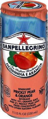 Arancia & Fico D'India Sparkling Orange & Prickly Pear Beverage With 10% Orange Juice And 6% Prickly Pear Juice From Concentrate, Arancia & Fico D'India