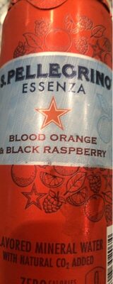 Blood Orange & Black Raspberry Flavored Mineral Water, Blood Orange & Black Raspberry