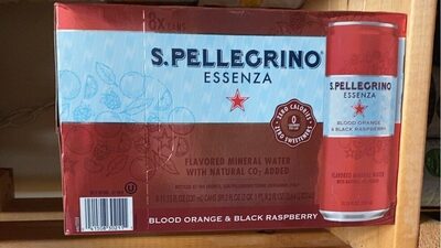 Blood Orange & Black Raspberry Flavored Mineral Water With Natural Co2 Added, Blood Orange & Black Raspberry