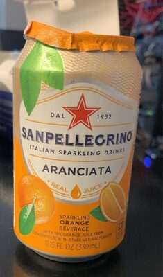 Aranciata Sparkling Orange Beverage With 19% Orange Juice From Concentrate, Aranciata