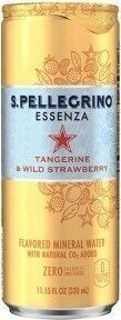 Tangerine & Wild Strawberry Flavored Mineral Water, Tangerine; Strawberry