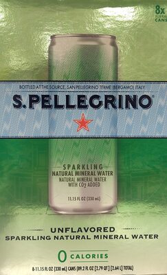 Unflavored Sparkling Natural Mineral Water, Unflavored