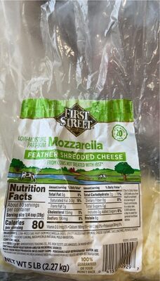 Mozzarella Low-Moisture Part-Skim Feather Shredded Cheese, Mozzarella