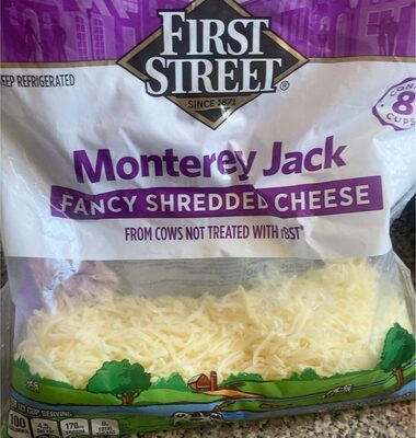 Monterey Jack Fancy Shredded Cheese, Monterey Jack