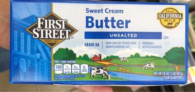 Unsalted Sweet Cream Butter, Unsalted Sweet Cream