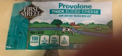 Provolone Non-Smoked Sliced Cheese, Provolone