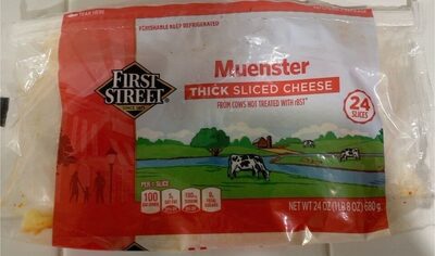 Muenster Thick Sliced Cheese, Muenster