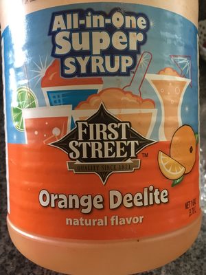 Orange Deelite All-In-One Super Syrup, Orange Deelite