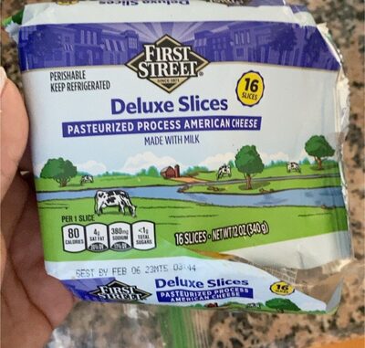 American Pasteurized Process Cheese Deluxe Slices, American