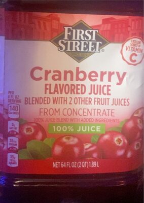 Cranberry Flavored Juice, Cranberry
