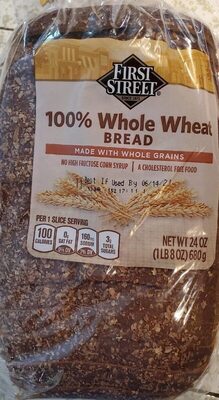 Wheat 100% Whole Bread, Wheat
