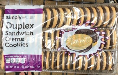 Duplex Sandwich Creme Cookies, Duplex
