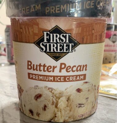 Butter Pecan Premium Ice Cream With Roasted Peacan Bits, Butter Pecan