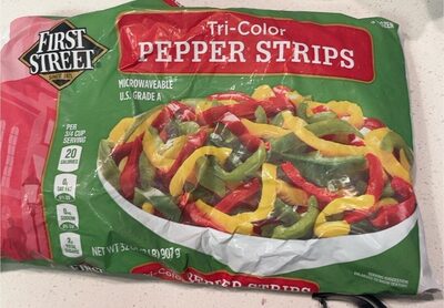 Tri-Color Pepper Strips, Tri-Color