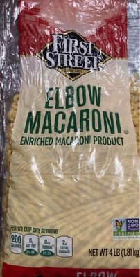 Enriched Macaroni Product, Elbow Macaroni