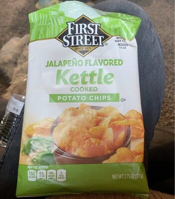 Jalapeno Flavored Kettle Cooked Potato Chips, Jalapeno
