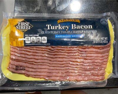 Hardwood Smoked Turkey Bacon, Hardwood Smoked