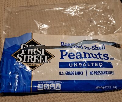 Unsalted Roasted In-Shell Peanuts, Unsalted Roasted