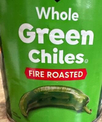 Fire Roasted Whole Green Chiles, Fire Roasted