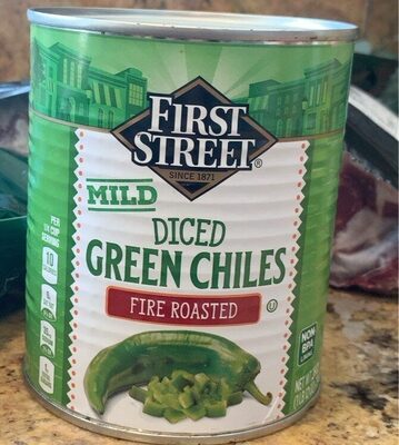 Fire Roasted Diced Green Chiles, Fire Roasted