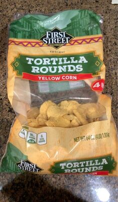 Yellow Corn Chips Tortilla Rounds, Yellow Corn Chips