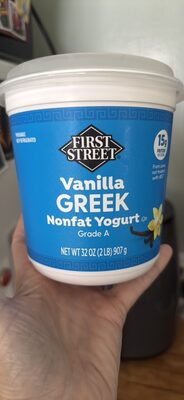 Vanilla Greek Nonfat Yogurt, Vanilla