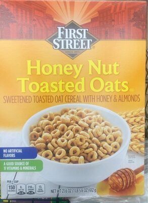 Honey Nut Toasted Oats Sweetened Toasted Oat Cereal With Honey & Almonds, Honey Nut Toasted Oats