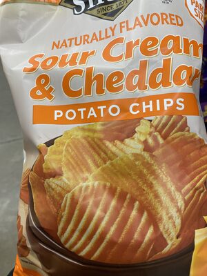 Cheddar & Sour Cream Potato Chips, Cheddar & Sour Cream