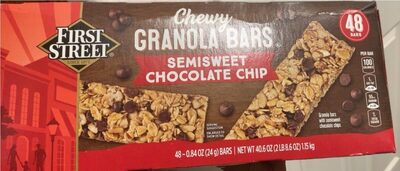 Semisweet Chocolate Chip Chewy Granola Bars, Semisweet Chocolate Chip