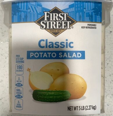 Classic Sliced Potatoes With Creamy Mayonnaise Dressing, Sweet Relish & Onions Potato Salad, Classic