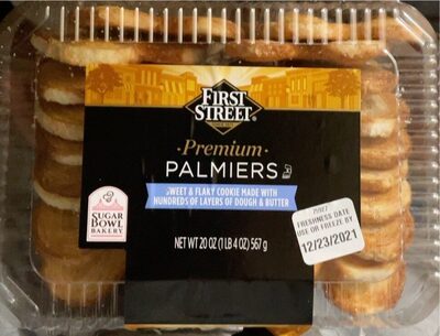 Sweet & Flaky Cookies Premium Palmiers, Sweet & Flaky