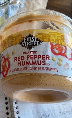Roasted Red Pepper Hummus, Roasted Red Pepper