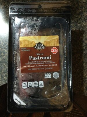 Hardwood Smoked Sliced Pastrami, Hardwood Smoked