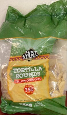 Yellow Corn Chips Tortilla Rounds, Yellow Corn Chips