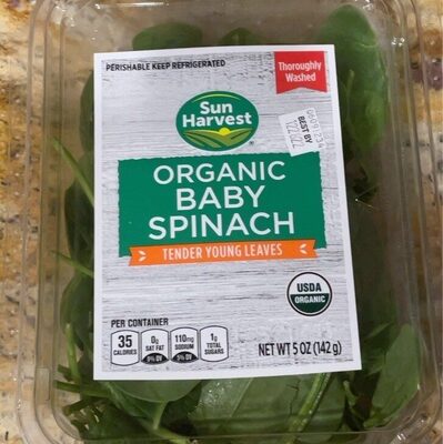 Tender Young Leaves Organic Baby Spinach