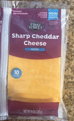 Sharp Cheddar Sliced Cheese, Sharp Cheddar