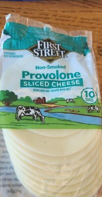 Provolone Non-Smoked Sliced Cheese, Provolone