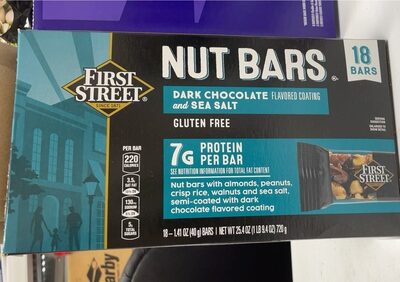 Dark Chocolate And Sea Salt Nut Bars, Dark Chocolate And Sea Salt