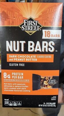 Dark Chocolate And Peanut Butter Nut Bars, Dark Chocolate And Peanut Butter