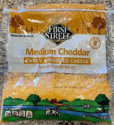 Medium Cheddar Fancy Shredded Cheese, Medium Cheddar