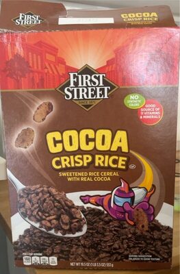 Cocoa Crisp Rice Sweetened Rice Cereal With Real Cocoa, Cocoa Crisp Rice