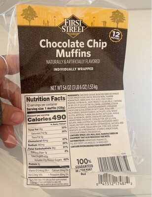 Chocolate Chip Muffins, Chocolate Chip