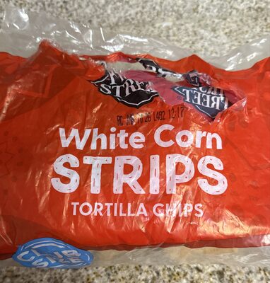 White Corn Strips Tortilla Chips, White Corn