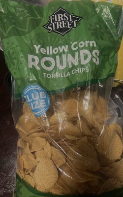Yellow Corn Rounds Tortilla Chips, Yellow Corn Rounds