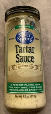 Silver Spring Foods Tartar Sauce 7.5 ounce Retail Jar